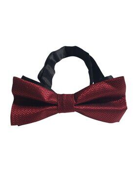 Bowtie Mens Necktie Maroon Red Tie Neck Designer Work Office Dad Gift Up to 18"